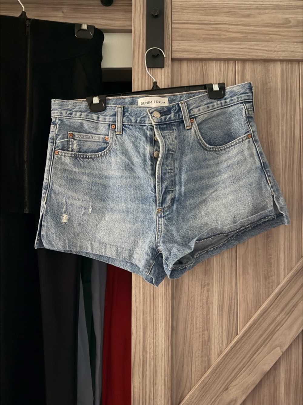 DENIM FORUM ex boyfriend high rise micro short